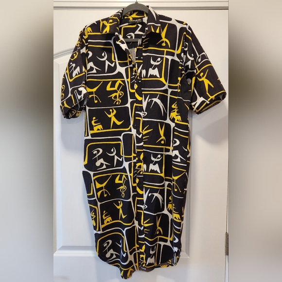 RARE CHINCHILLA PARIS NEW YORK BRAND VINTAGE DRESS SIZE LARGE - Picture 1 of 7